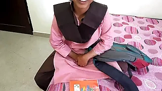 Hot indian desi student was painfull fucking with teacher in coching limit on high dogy appearance plus talk to Hindi audio